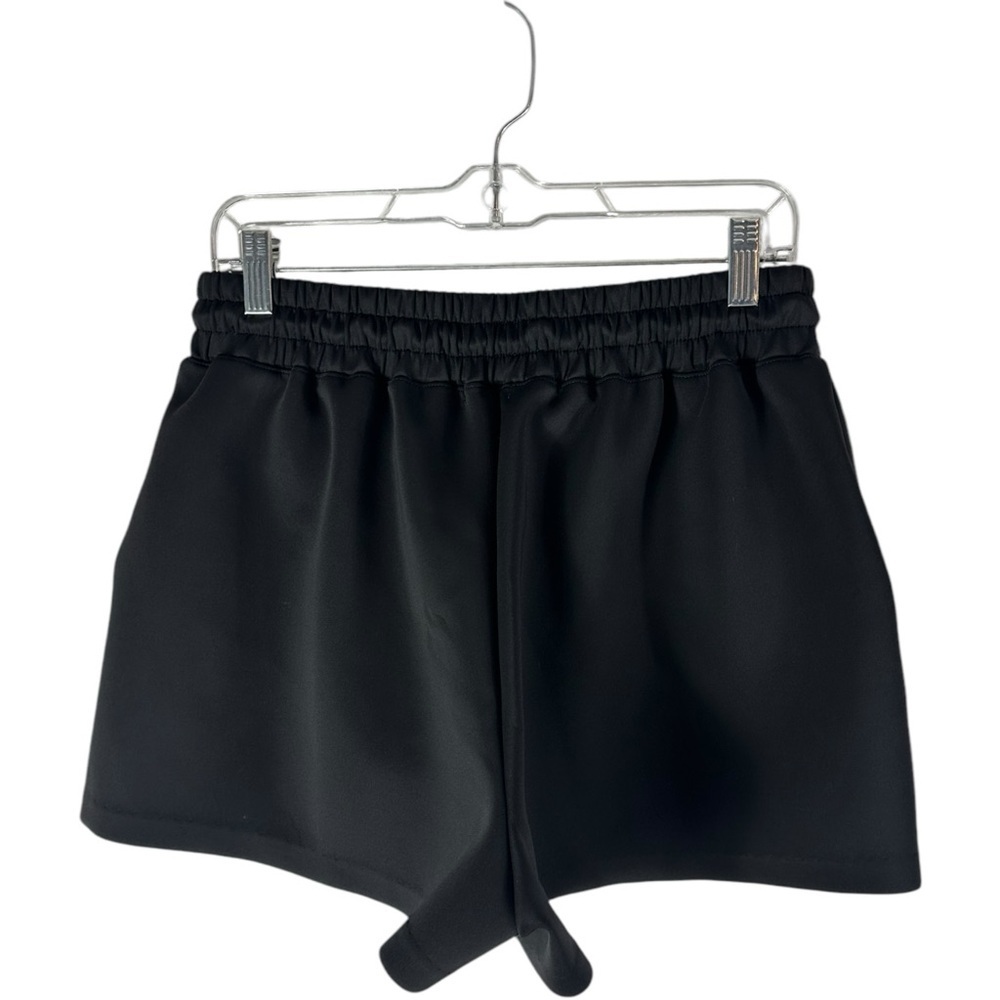 Good American Women's Scuba Drawstring Black Shorts Size Large - Picture 2 of 6